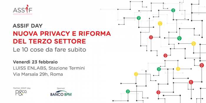 Nuova privacy e Riforma del Terzo settore: le 10 cose da fare subito