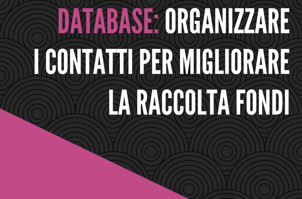 Database: organizzare i contatti per migliorare la raccolta fondi