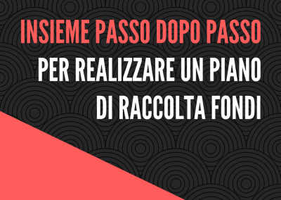 Insieme passo dopo passo per realizzare un piano di raccolta fondi